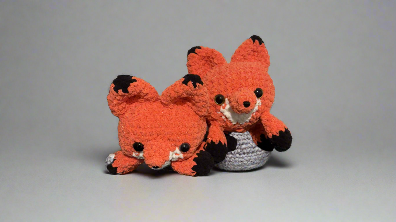 Sparkly Crocheted Fox
